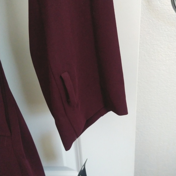 Rachel Roy long double-breasted trench coat/jacket in Aubergine. Size XL - Picture 4 of 11